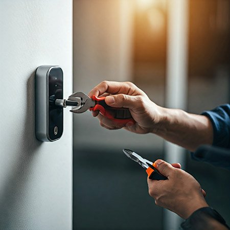 changing lock on door